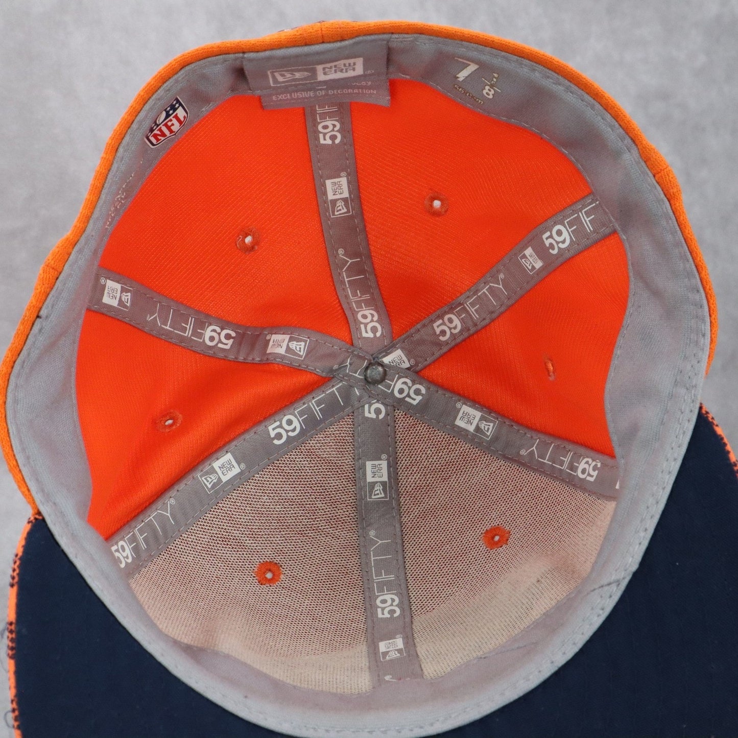 Denver Broncos Orange New Era 59Fifty 7 1/8 Sideline Fitted Baseball Cap Hat