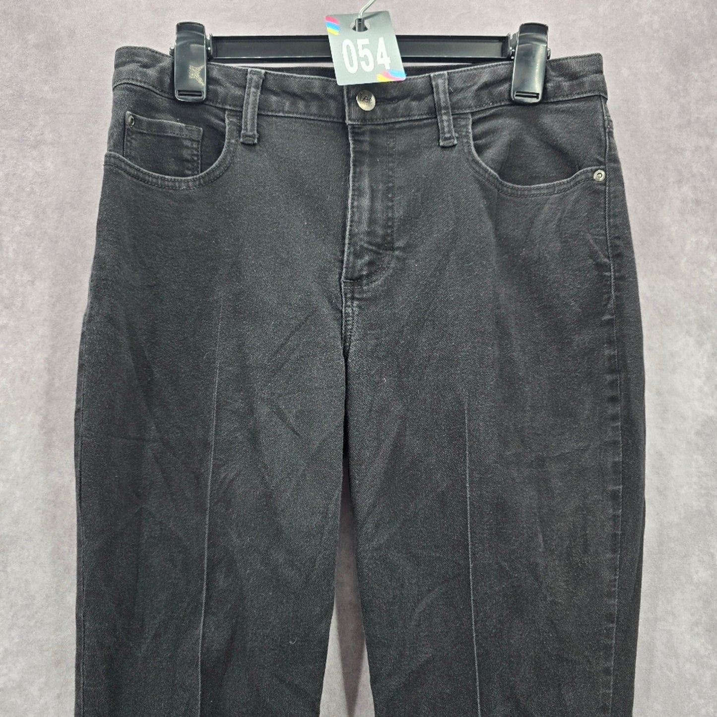 054. Lee Riders Midrise Bootcut Black Straight Denim Jeans 12M