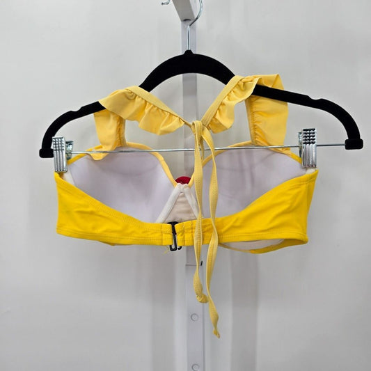 Disney Bell Rose Yellow Padded Swimwear Bra Tie Back Costume Underwire Size S/M