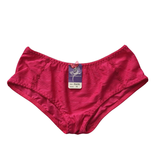 Queen Pink Lace Elastic Sexy Cheeky Flirty Intimates Ladies Underwear Medium