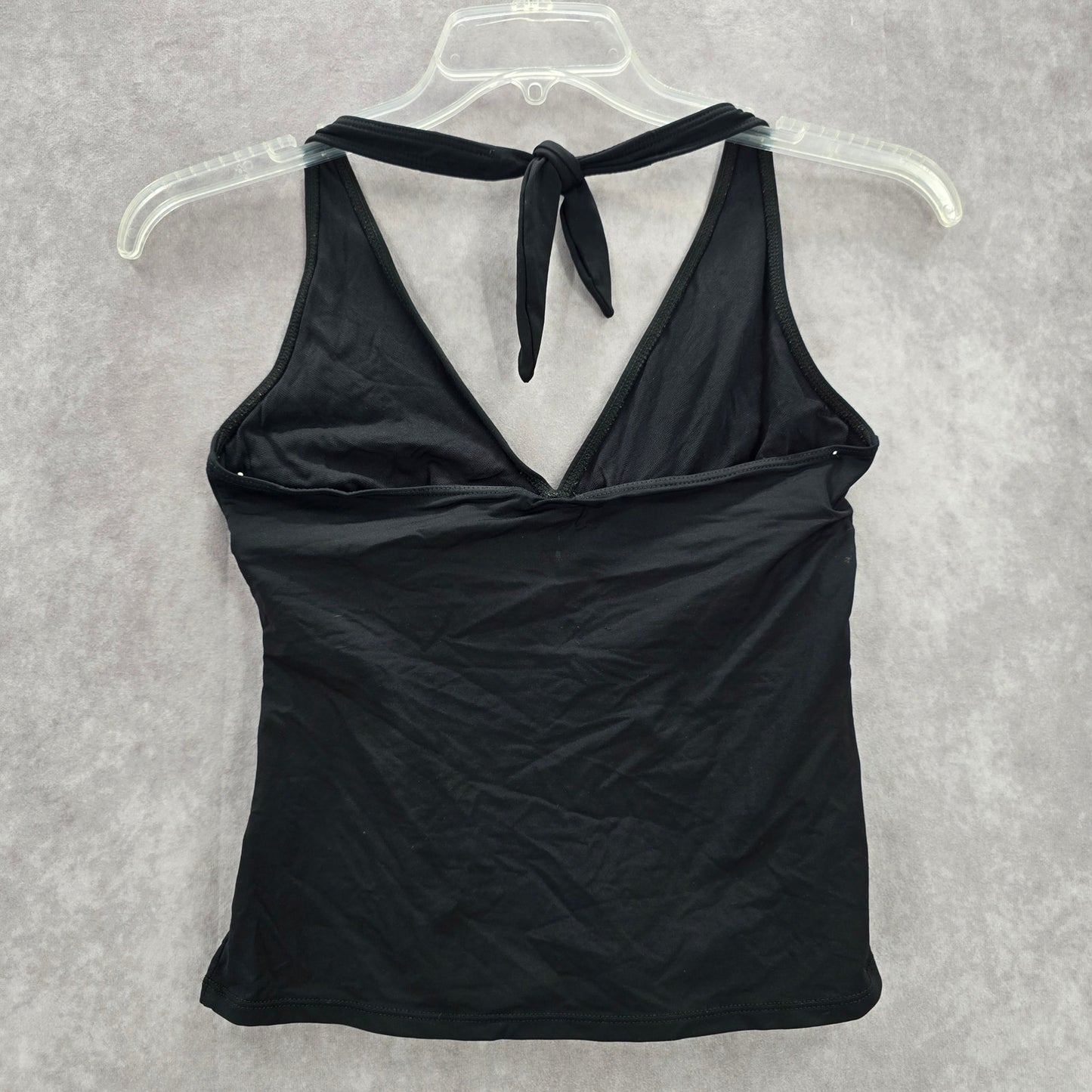 La Blanca Black Halter Tie Swimwear Tankini Tank Top Medium M 8