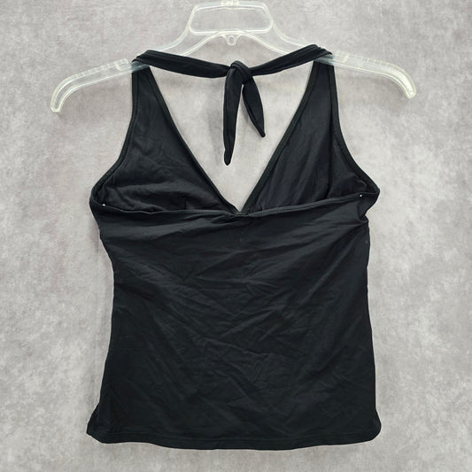 La Blanca Black Halter Tie Swimwear Tankini Tank Top Medium M 8