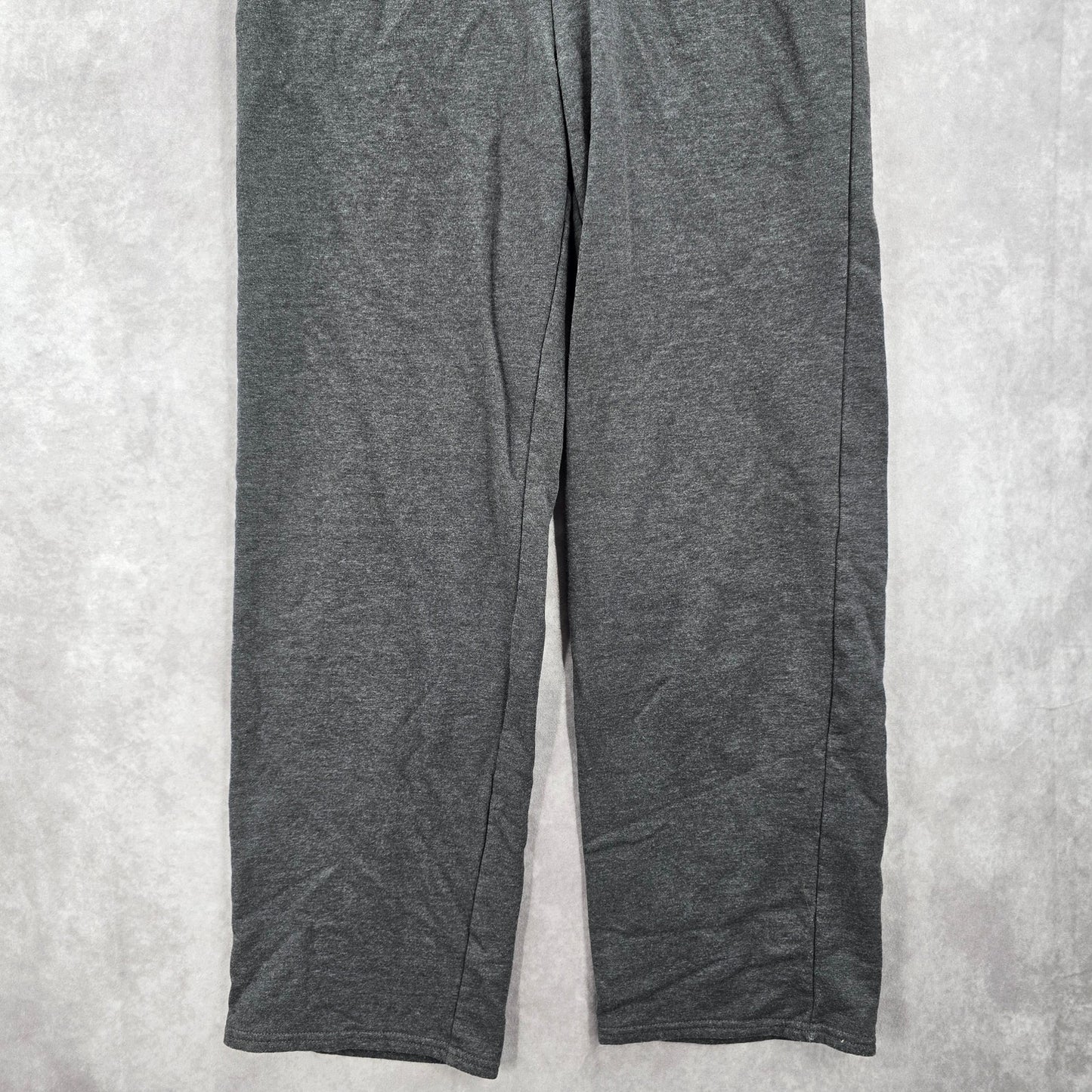 Hanes Eco Smart Gray Pullon Wide Straight Leg Trousers Joggers Pants S Small