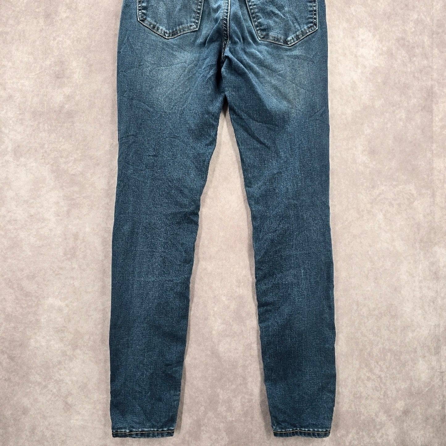 050. So Distressed Ultimate High Rise Denim Jeggings Blue Pants Jeans Skinny 3