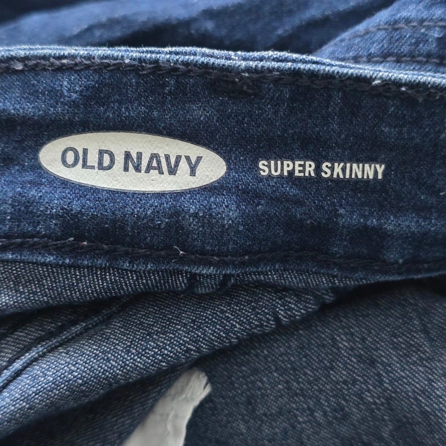 060. Old Navy Blue Super Skinny Denim Pants Jean 8P
