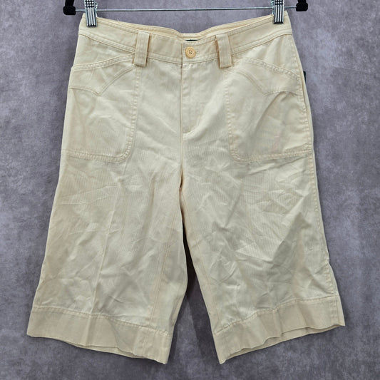 Lauren Ralph Lauren Yellow Flat Front Bermuda Cotton Bottoms Pants Shorts 2