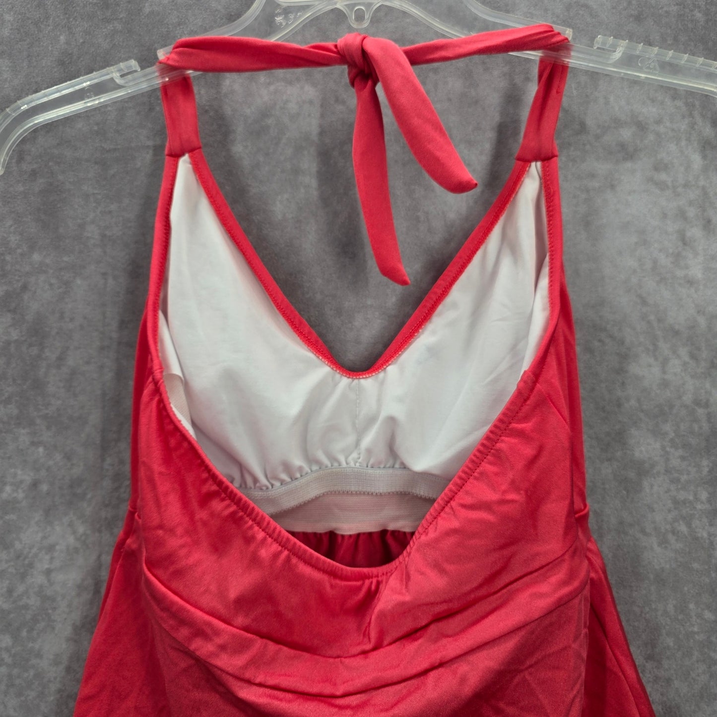Venus Pink Halter Padded Swimwear Swimsuit Tankini Tank Top Medium M 10
