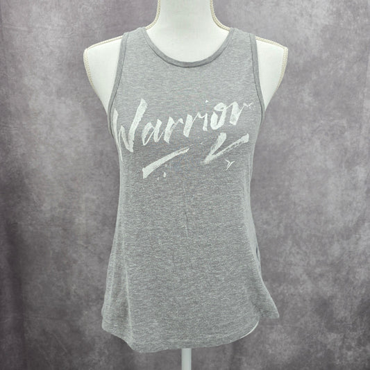 Old Navy Active Gray Warrior Tank Semi Fitted Sleeveless Activewear Top Small