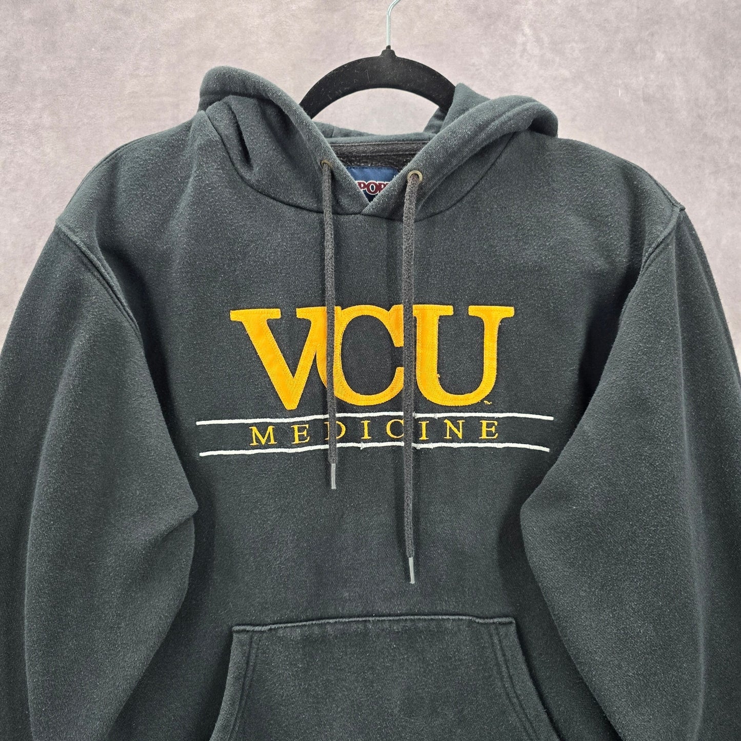 Jansport Black Sweatshirt Cotton Fleece VCU Medicine Hoodie XS Extra Small