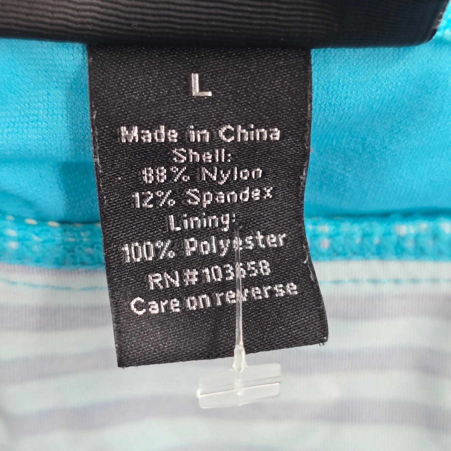 003. Apt 9 Blue Stripe Tank Top Tankini Swimwear Large
