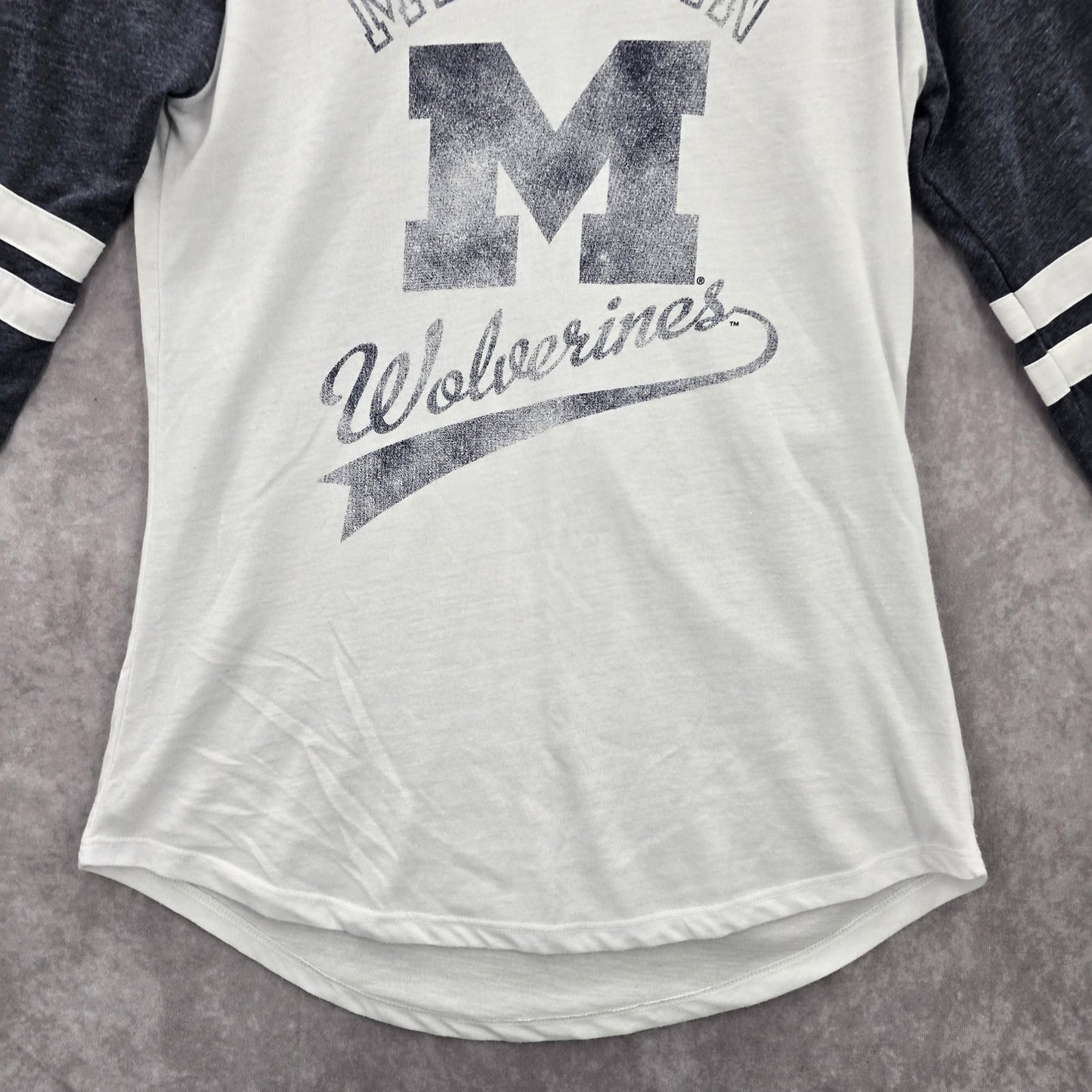Rivalry Threads Blue White Baseball Michigan Wolverines Top Medium