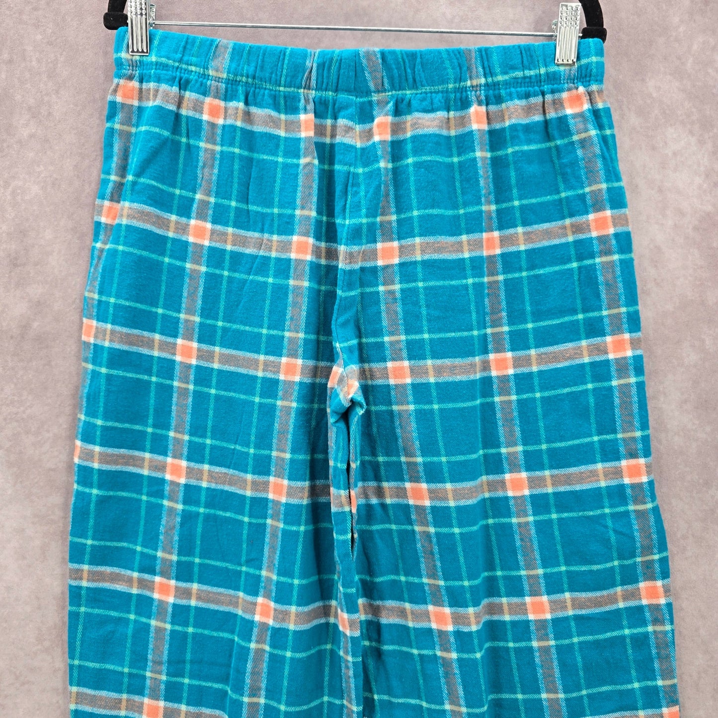 Magellan Outdoors Blue Plaid Sleep Fleece Pajama Bottoms Trousers Pants M Medium