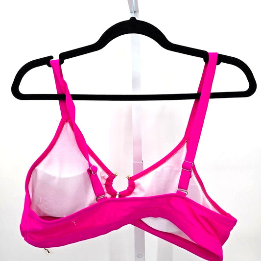 Shein Pink Bikini Top Padded Bra Swimwear Adjustable Strap Swimsuit Plus 1XL