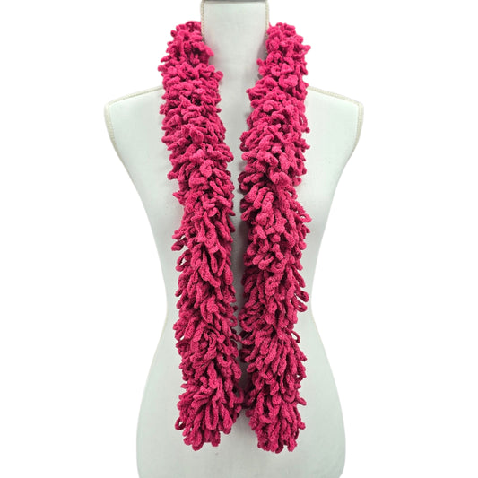 Y2K Girly Grunge Pink Funky Textured Quirky Whimsical Cozy Wrap Shawl Scarf OS
