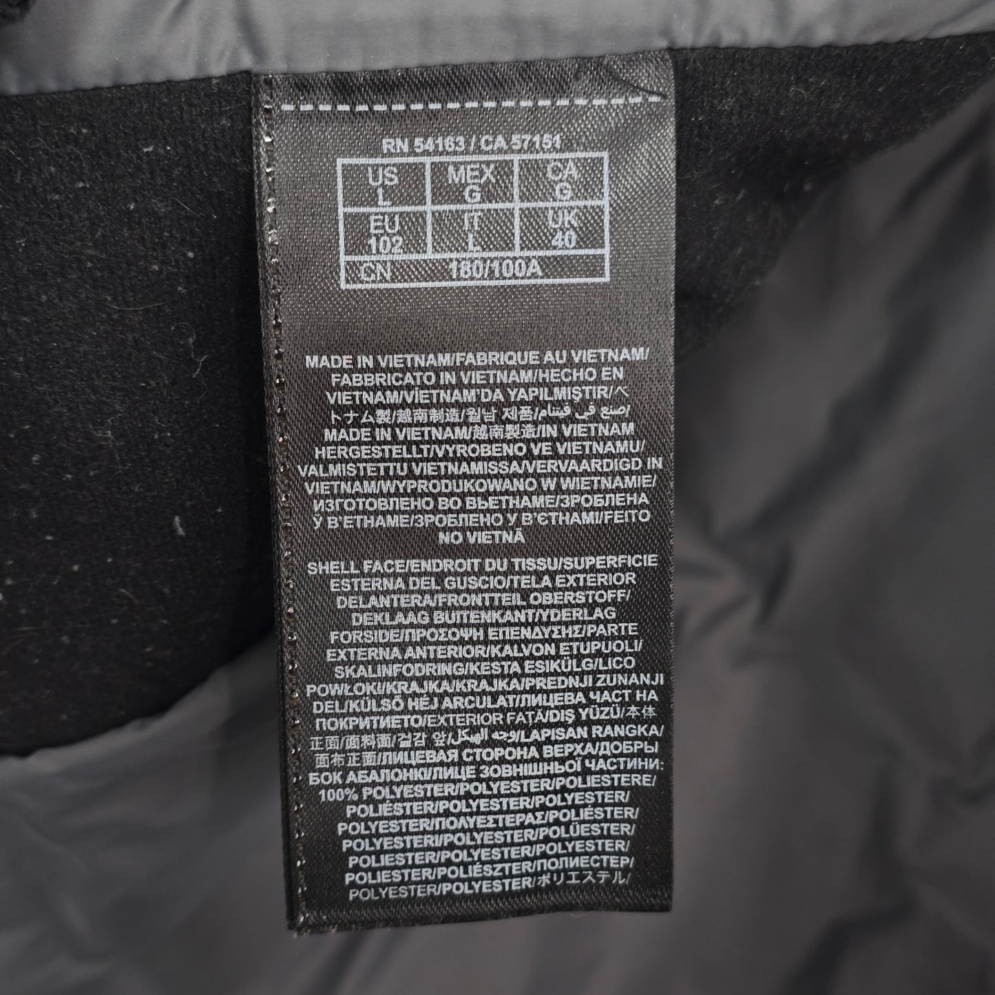 Guess Black Mens Performance Quilted VTG Zip Puffer Bomber Coat Jacket Large