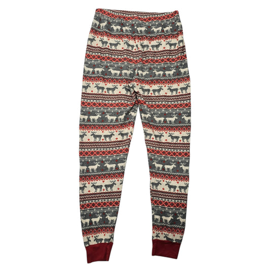 PJ Place Christmas Holiday Pajama Thermal Bottoms Pants Multicolor Birdseye XS