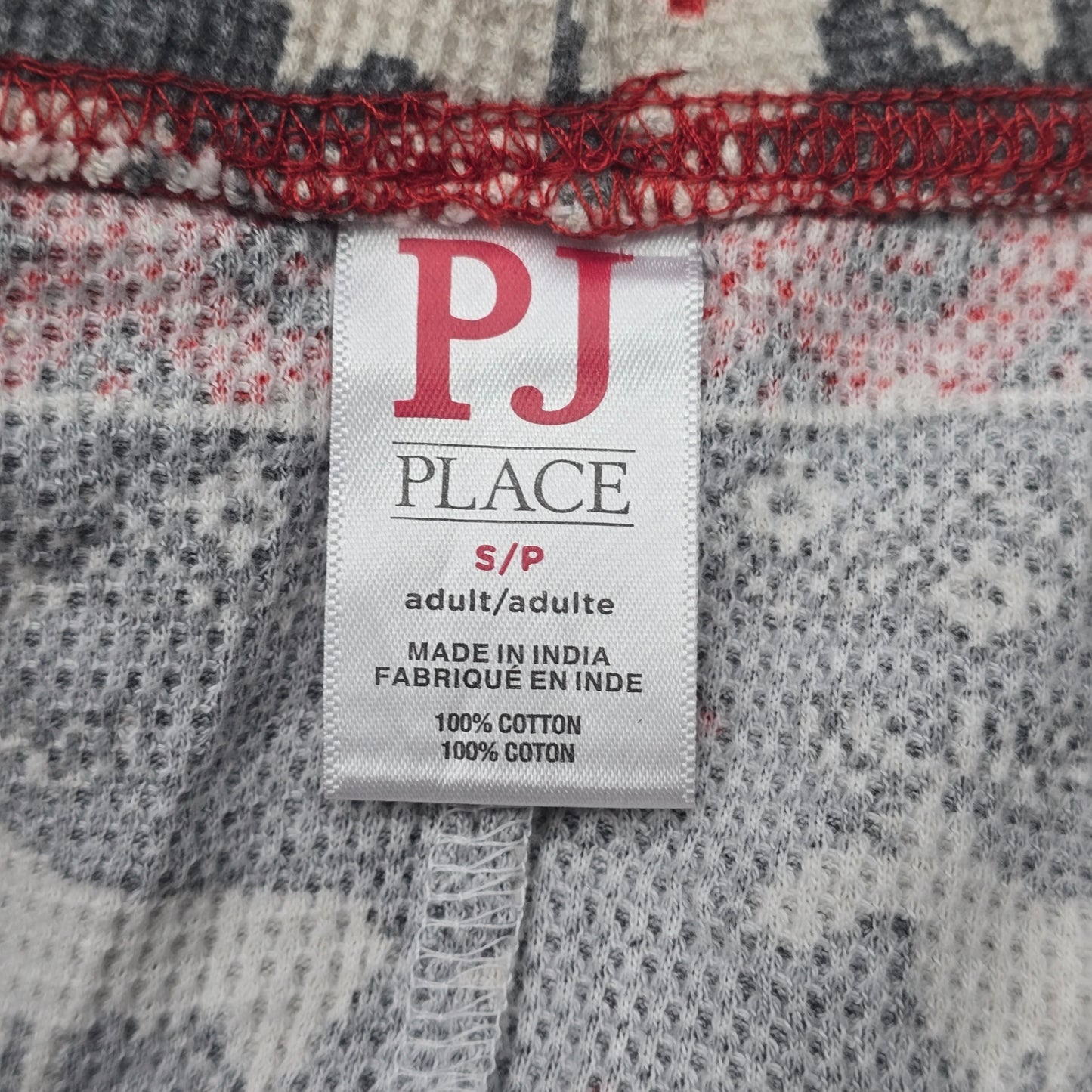 PJ Place Christmas Holiday Pajama Thermal Bottoms Pants Multicolor Birdseye XS