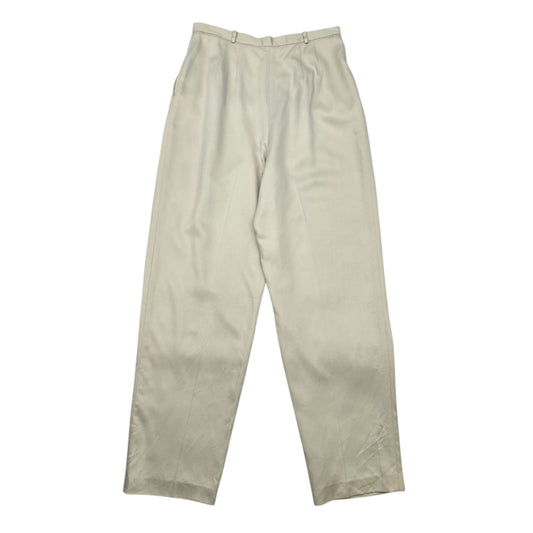 Liz Claiborne Tan Formal Silk Interview Preppy 90s VTG Trousers Dress Pants 12