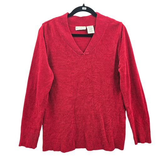 White Stag Red Pullover Cozy Holiday Colorful Christmas Valentines Sweater XL