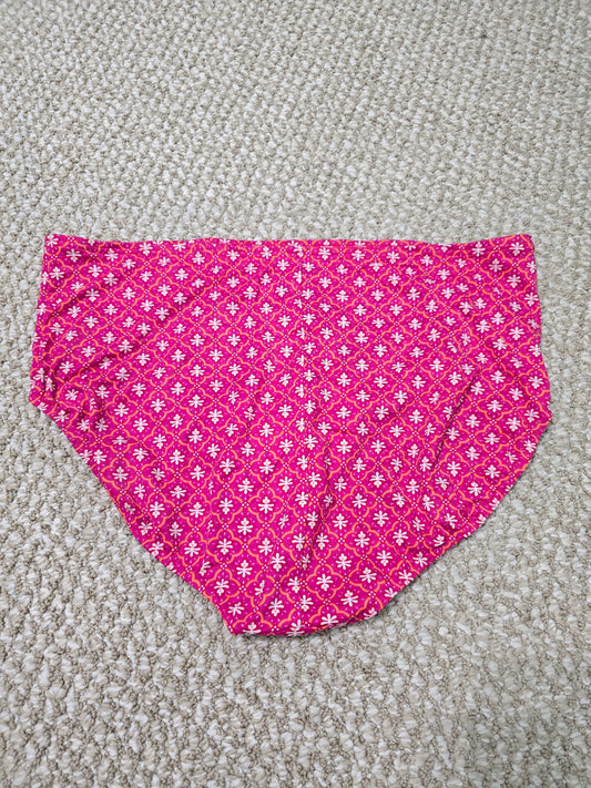 Pink Floral High Waist Swimsuit Bikini Bottom Resort Vacation Lands End Plus 22W SKU: B33