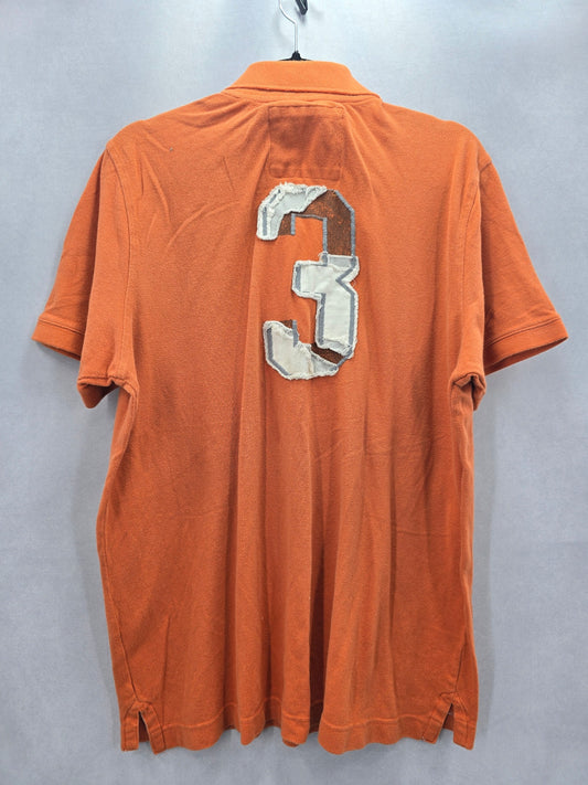 Aeropostale Orange Vintage Polo Golf Vintage 90s Y2K Mens Shirt Large 