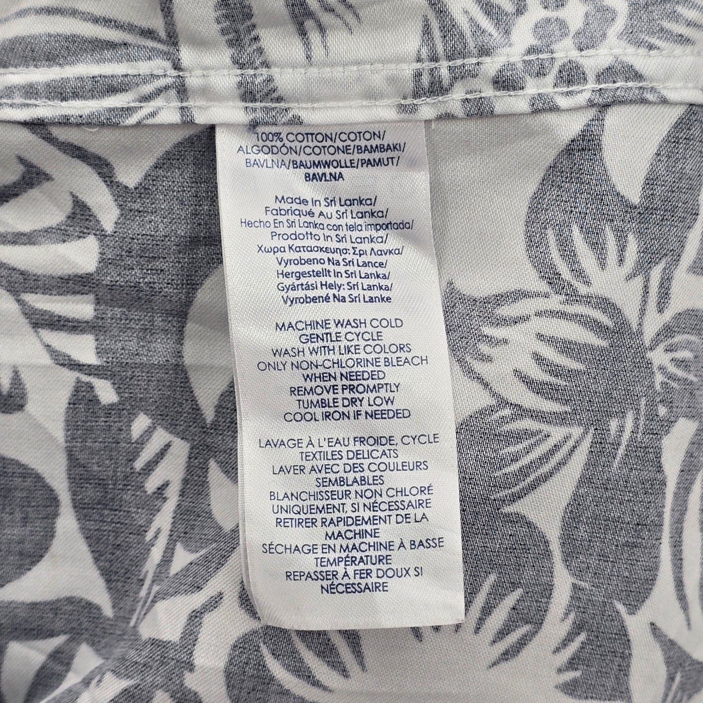 Y2K Vintage Floral Hawaiian Vacation Cruise Island Chaps Surf Shirt 90s Top M