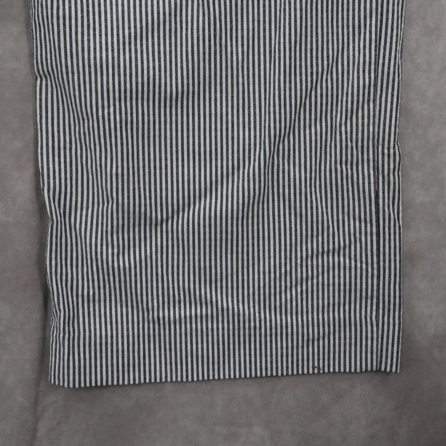 H&M Blue Stripe Wide Leg Boho Pull On Pleated Straight Preppy Trousers Pant 8