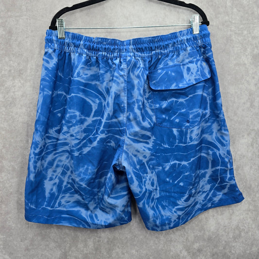 Hurley Blue Board Shorts Beach Resort Vacation Tie Dye Swim Trunks Men's XL