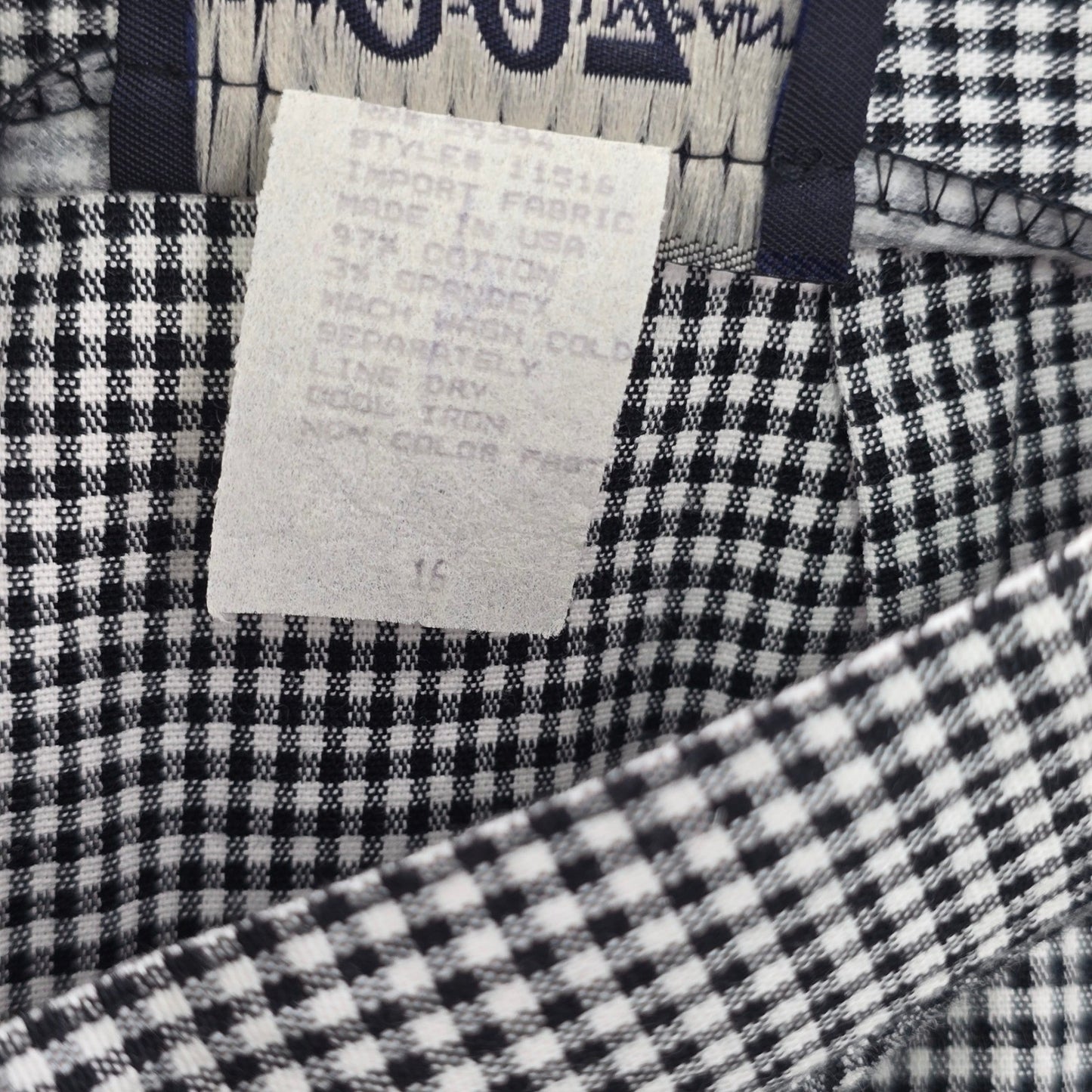 Company 907 Houndstooth Pleated Preppy Grunge Rockstar Punk Office Pants Plus 16