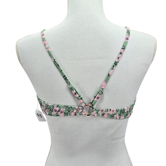 Floral Y2K Coquette Barbie Cottage Mermaid Green Swimwear Bikini Top Medium