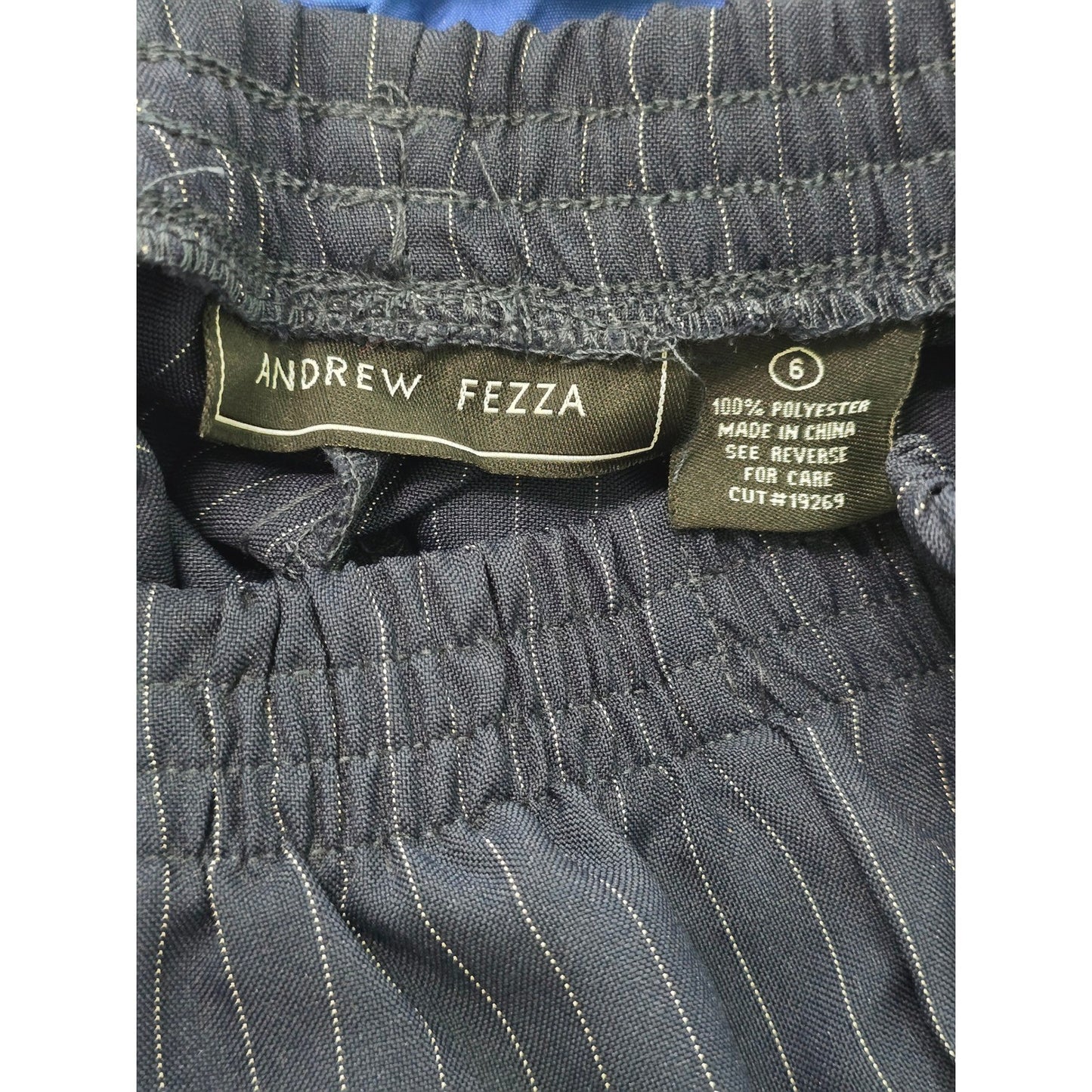Navy Blue Stripes Boys Suit Formal Preppy Dress Pants Andrew Fezza 6