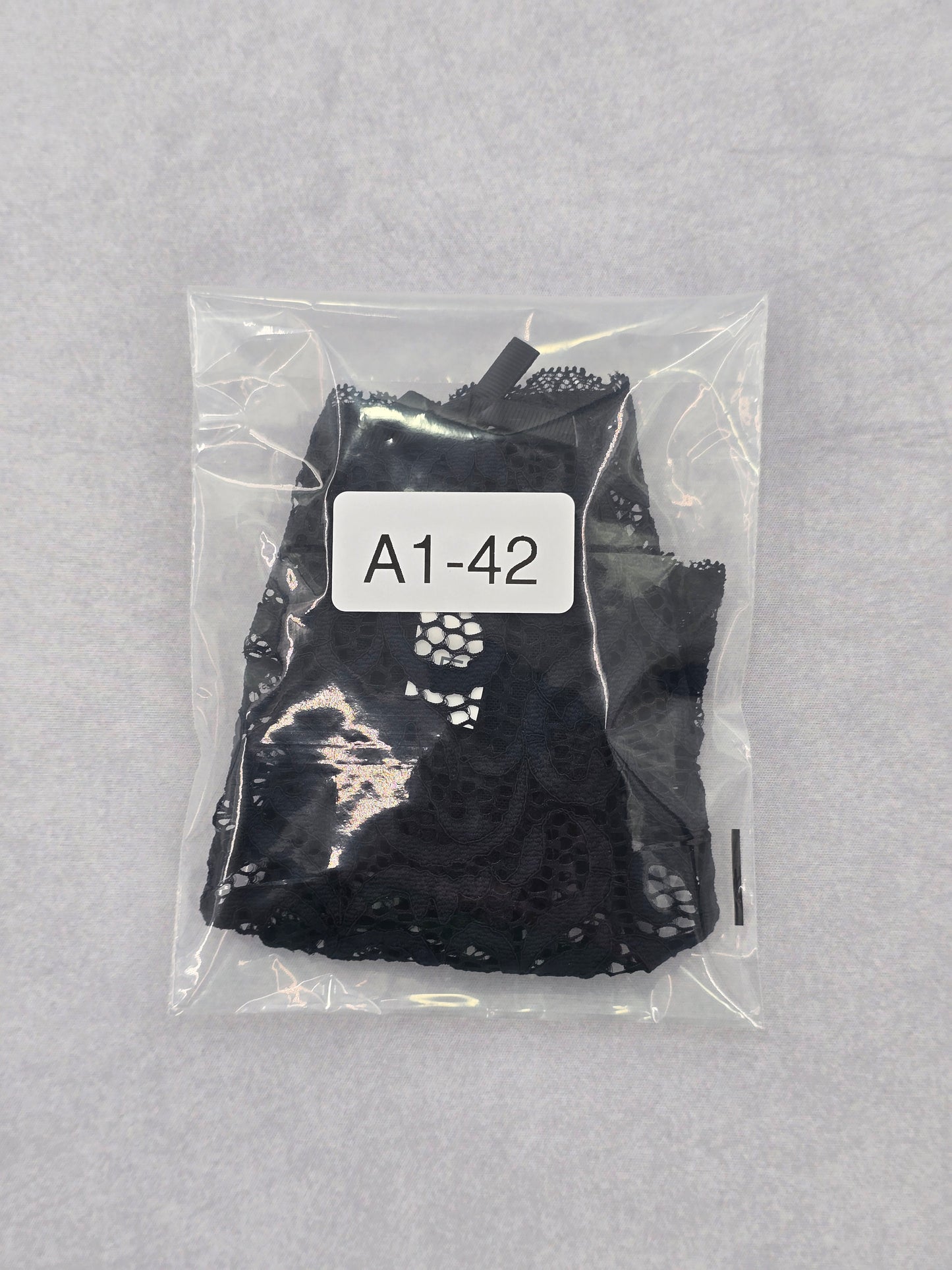 Hema Black Lace Dainty Whimsy Boho Goth Fairy Coquette Bridal Panties Large SKU: A1-42