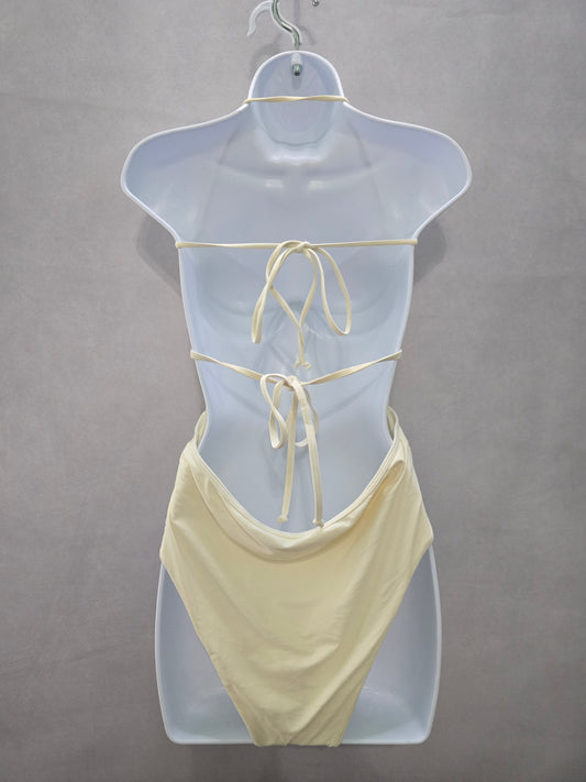 Tularosa White One Piece Swimsuit Beach Vacation Resort Boho Sexy Large