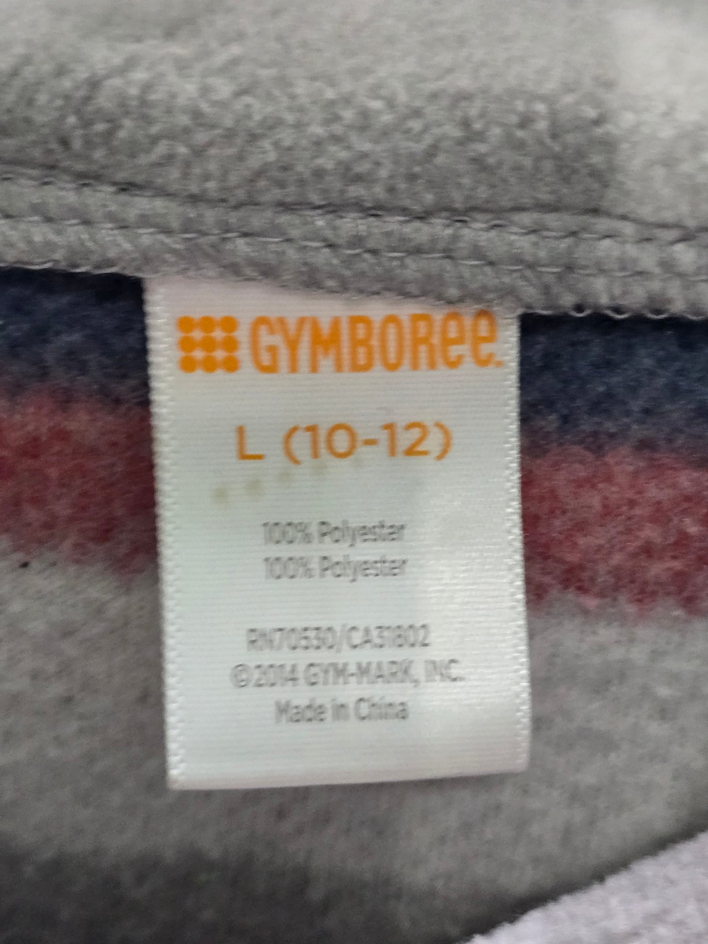Gray Plaid Fleece Sweater Gymboree Boys Large 10/12