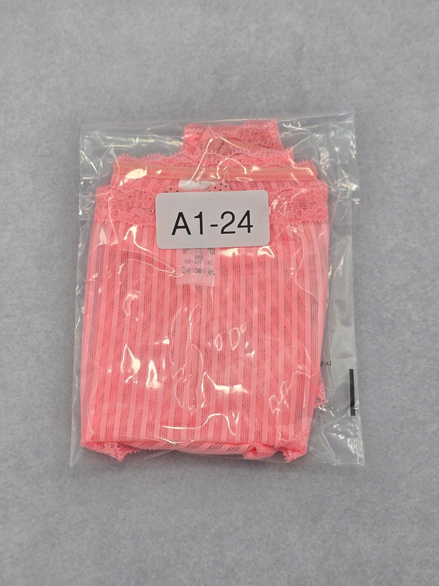 Pink Lace Striped Coquette Whimsy Fairy Large 12