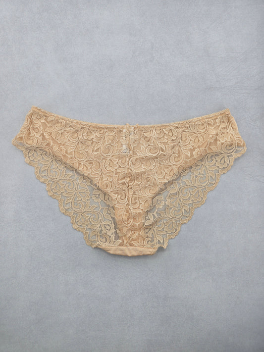 Lace Cottage Cream Whimsy Fairy Underwear Briefs Cheeky Panties Plus 16