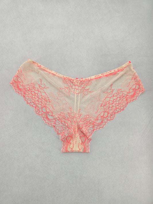Pink Lace Vintage Dainty Whimsy Boho Goth Fairy Coquette Bridal Panties Plus 18