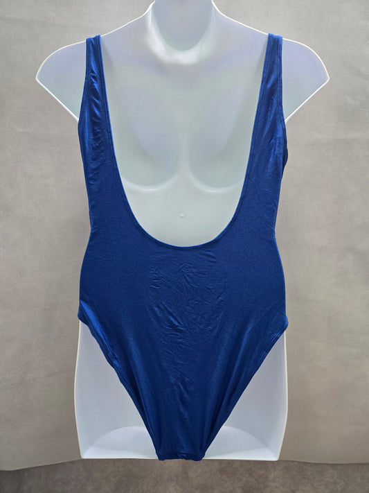 Blue Beach Resort Vacation One Piece Swimsuit Plus XXL