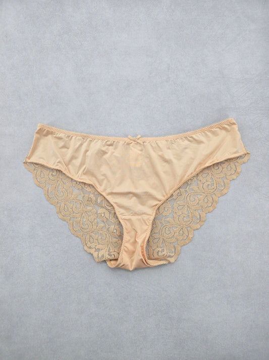 Lace Cottage Cream Whimsy Fairy Underwear Briefs Cheeky Panties Plus 16