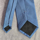 Vistini Blue Solid Box Checkered Pattern Executive Corporate Men's Neck Tie