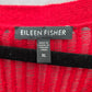 Eileen Fisher Red Merino Wool Mini Stitch Tunic Sweater Pullover XL Extra Large