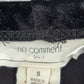 No Comment Black Skinny Velour Pullon Stripe Legging Bottoms Pants S Small