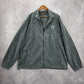 Harriton Gray Full Zip Mock Neck Fleece Sweater Coat Jacket XL Extra Large