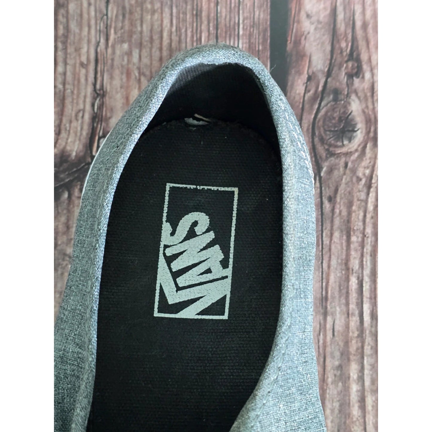 Gray Vans Era Off the Wall Classic Top Canvas Sneakers Mens Shoes 7.5