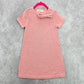 H&M Pink Glitter Bow Princess Cocktail Sweater Metallic Sparkle Dress 4-6Y
