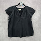 Universal Thread Black Short Sleeve Cotton Top Small
