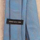 Jones New York Blue Silver Geometric Stripe 100% Polyester Men's Neck Tie NWOT