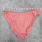 Venus Pink White Medium Cheeky Size 10 Bikini Bottom Swimwear