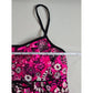 It Figures Pink Floral Tank Top Size Large