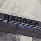 Haggar Cool 18 Pro Khaki Tailored Straight Dress Pants Trouser Golf Mens 32x30